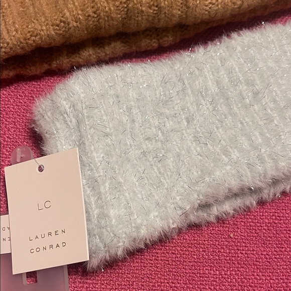 Winter Bundle - Cozy Brown Sonoma Pom-Pom Beanie and Lauren Conrad Headband - Picture 2 of 10